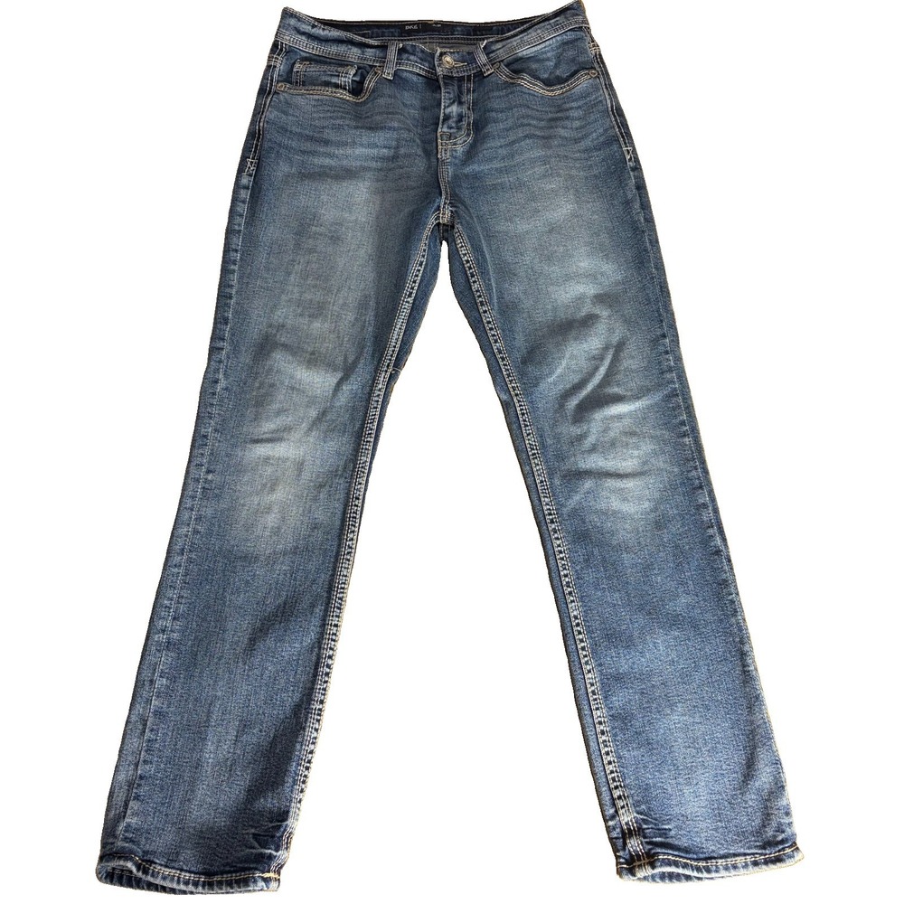 BKE Buckle Alec Jeans Straight Leg 31x30 Medium Wash